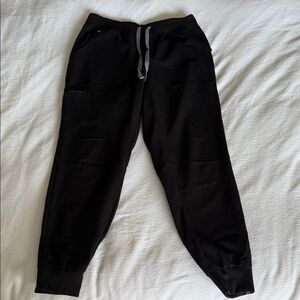 Figs Black Women's Jogger Pants with Grey Drawstring